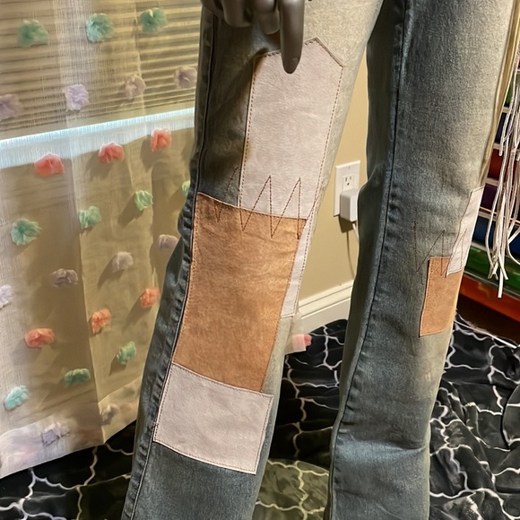 Joe Boxer leather patch jeans - Picture 3 of 14